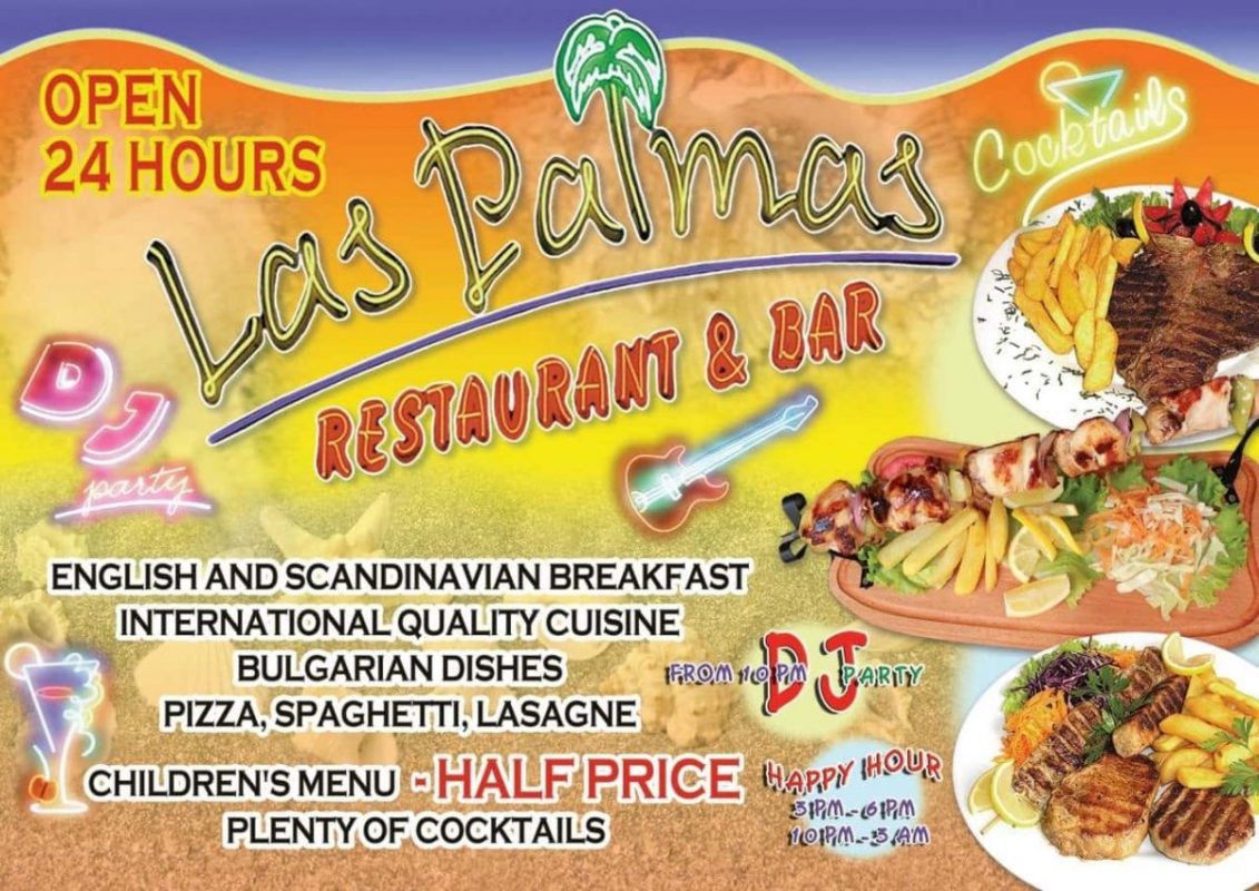 Las Palmas Restaurant and Bar | Европейска кухня в Слънчев бряг
